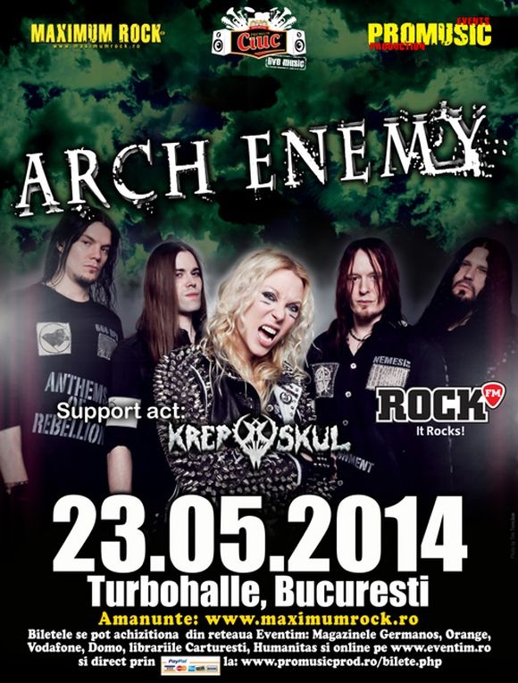 Krepuskul deschide concertul Arch Enemy in Turbohalle