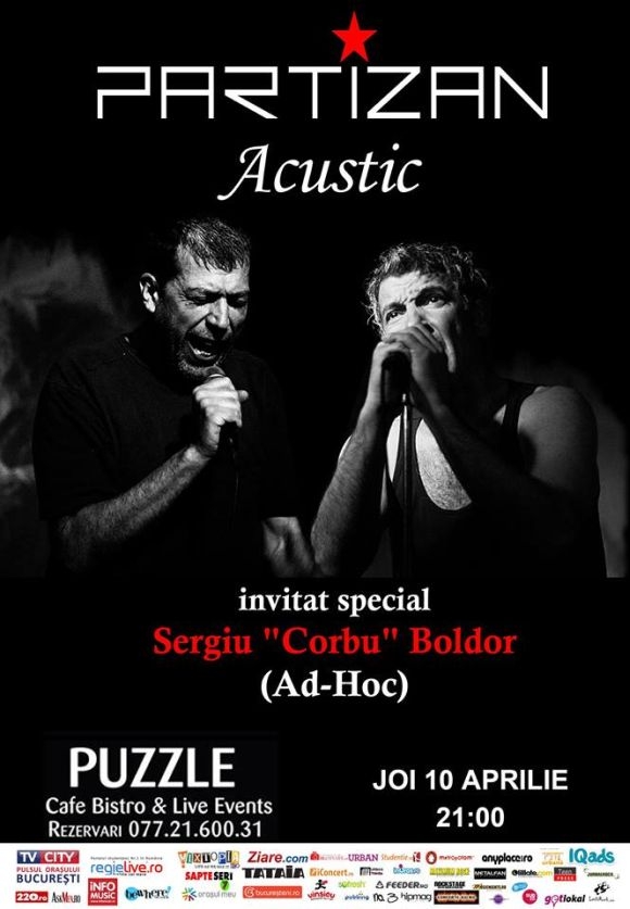 Concert Partizan acustic in Puzzle Club, Bucuresti