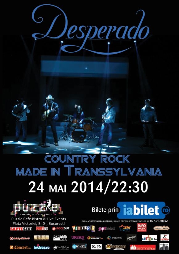 Country rock made in Romania cu Desperado in Club Puzzle