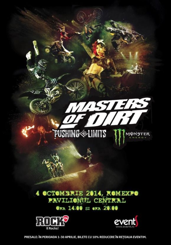 Masters of Dirt - suspans si actiune intr-un show freestyle motocross la Romexpo