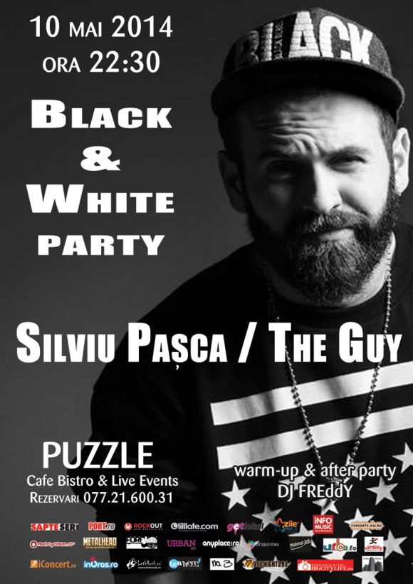Black & White Party cu Silviu Pasca in Club Puzzle
