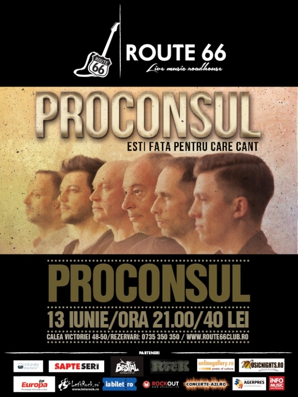 Concert Proconsul in Route 66 din Bucuresti