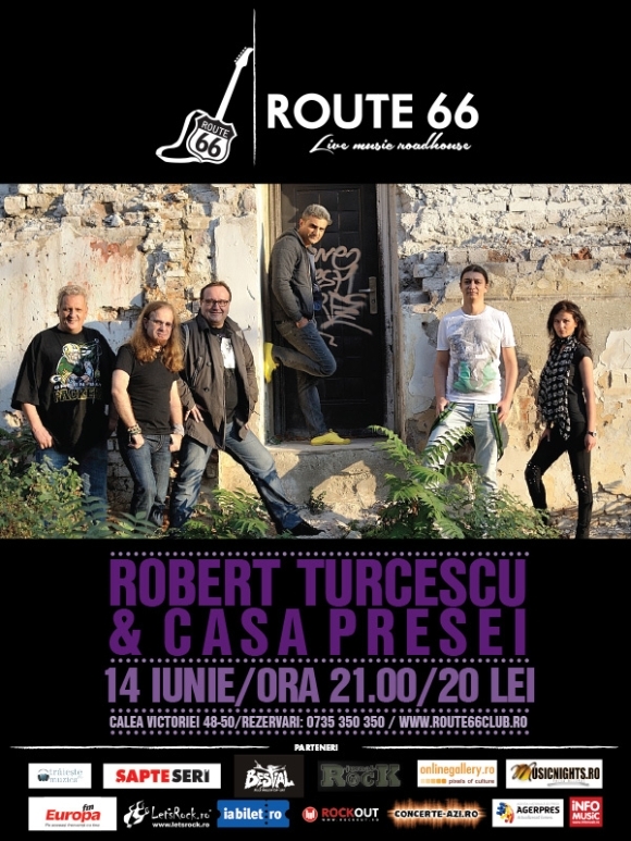 Concert Robert Turcescu si Casa Presei in Route 66 din Bucuresti