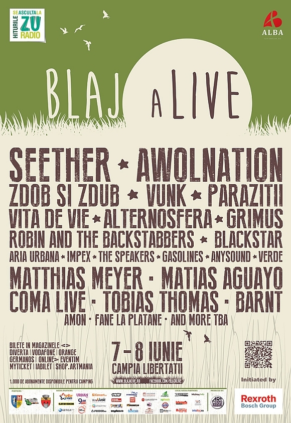 Noi confirmari si facilitati la Blaj aLive - doua zile de festival pe Campia Libertatii