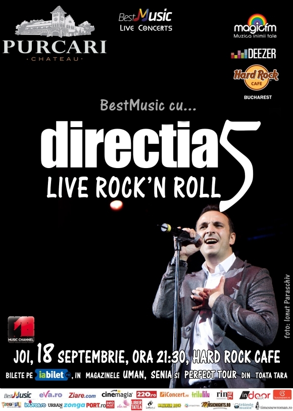 Concert Directia 5 la Hard Rock Cafe