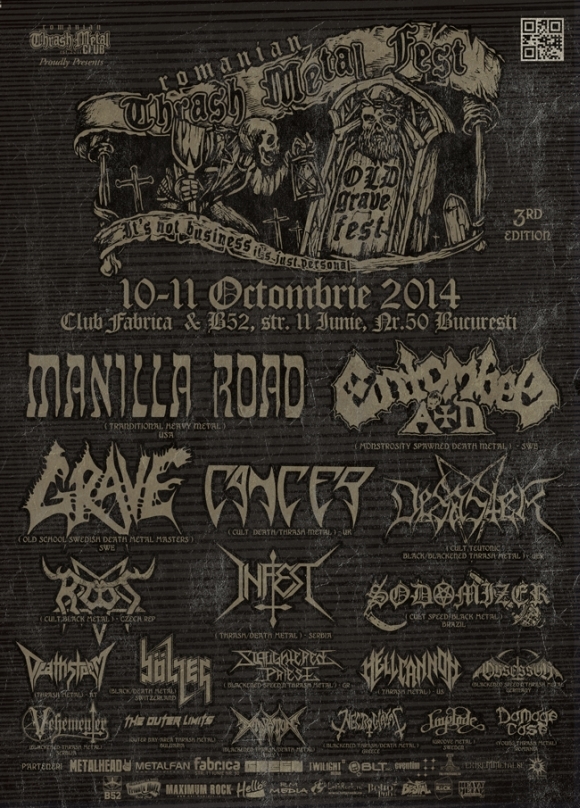 Schimbari de line-up la Romanian Thrash Metal Fest – Old Grave Fest 3rd Edition