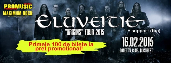 Concert Eluveitie la Bucuresti: Ultimele bilete la pret promotional