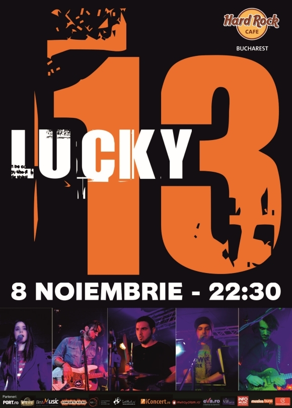 Concert Lucky 13 in Hard Rock Cafe, 8 noiembrie 2014