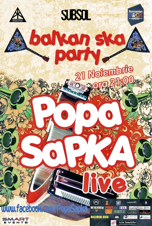 Concert Popa Sapka in Subsol Club din Brasov