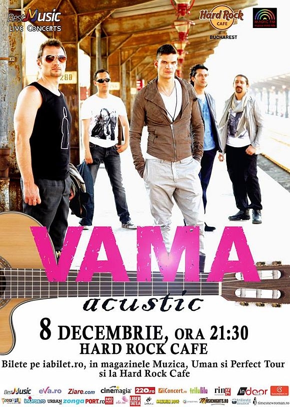 Primul show Vama acustic, la Hard Rock Cafe