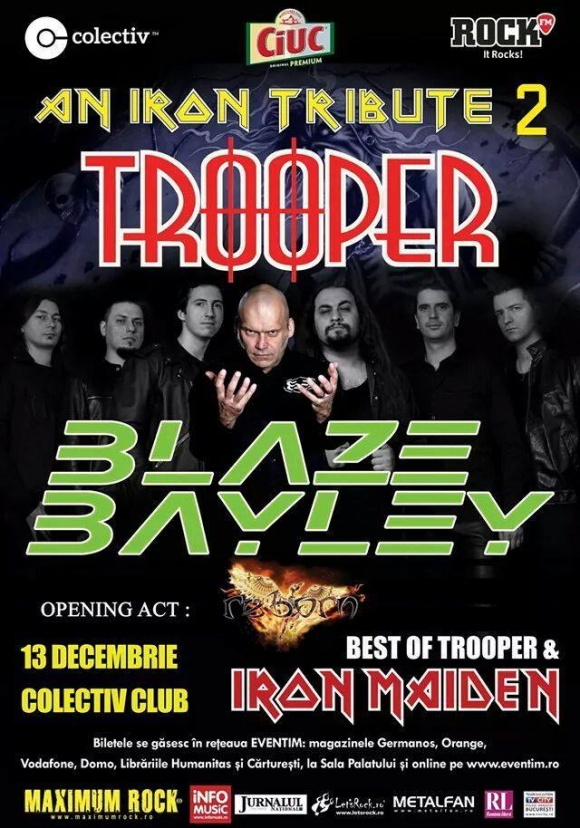 Reborn deschide concertul Trooper & Blaze Bayley