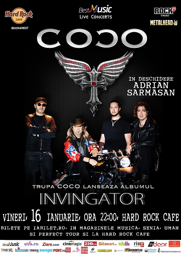 Lansare album Invingator - Coco la Hard Rock Cafe