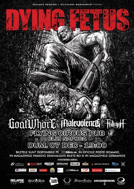 Programul concertului Dying Fetus, Goatwhore, Malevolence, Fallujah de la Cluj Napoca