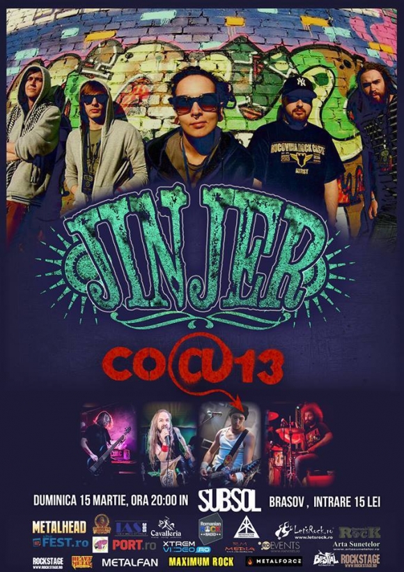 Concert Jinjer si Co@13 in Subsol Club