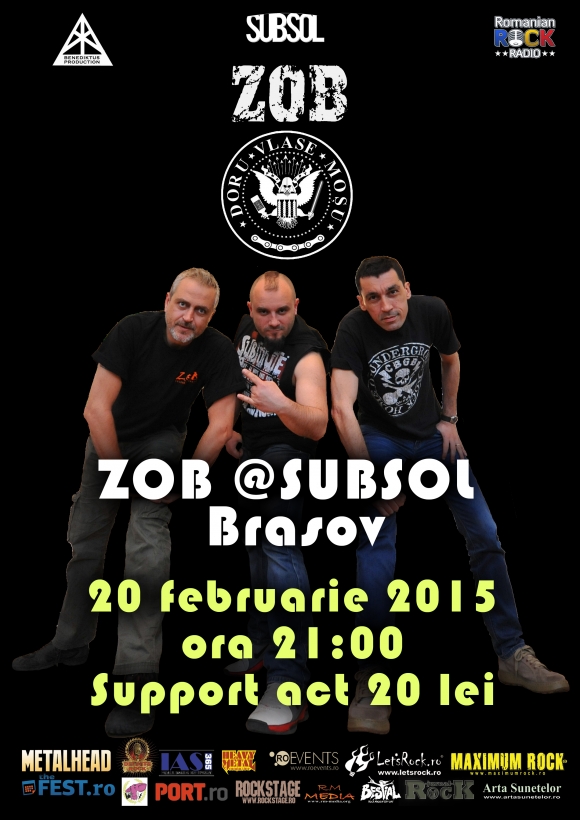 Concert ZOB in premiera la Subsol Club din Brasov