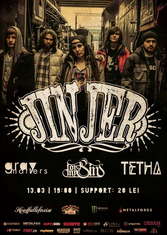 Female Fronted Metalnight: Jinjer (Ucraina), Gray Matters, For My Sins, Tetha