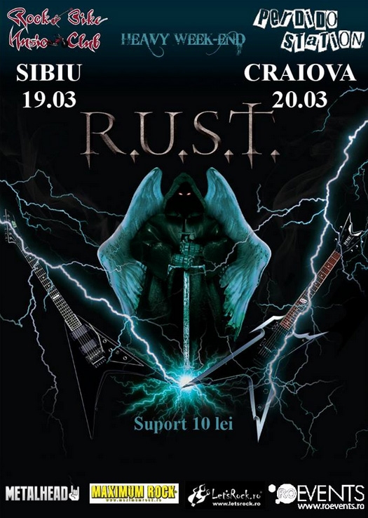 Concert Rust in Sibiu si Craiova
