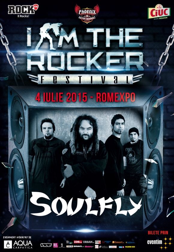 Legendarul Max Cavalera si trupa sa, Soulfly, vin la I Am The Rocker