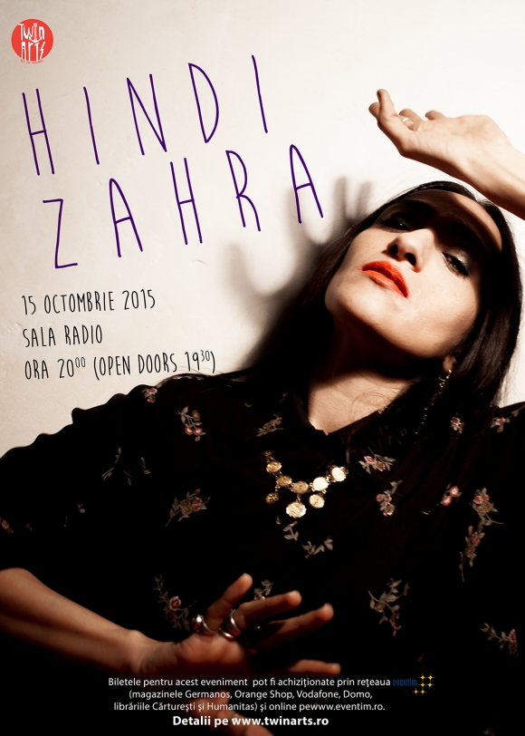 Hindi Zahra va concerta in Romania