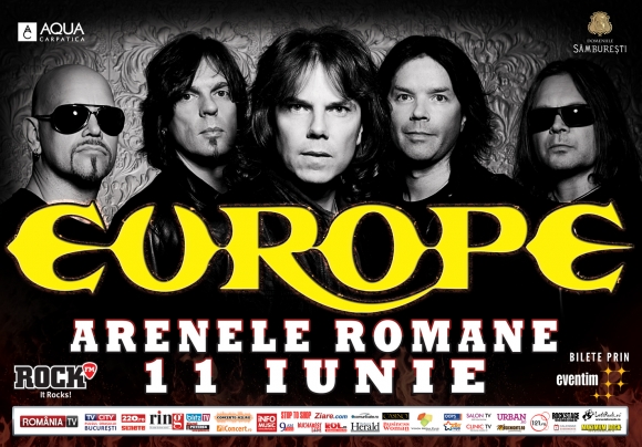 S-au suplimentat 150 de bilete la concertul EUROPE de la Arenele Romane