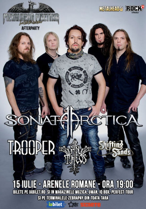 Trupele din deschiderea concertului Sonata Arctica la Bucuresti