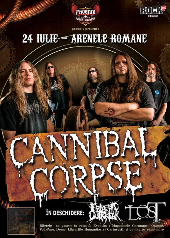 Reguli de acces si programul concertului Cannibal Corpse