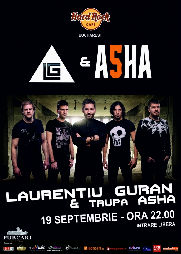 Concert Laurentiu Guran & Asha la Hard Rock Cafe din Bucuresti