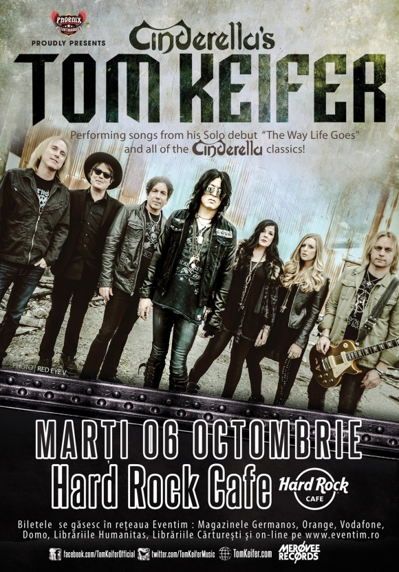 Concertul lui Tom Keifer se muta la Hard Rock Cafe