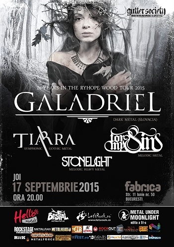 Joi la Fabrica: Galadriel, Tiarra, Stonelight si For My Sins - 4 formatii, 4 motive sa vii la concert!