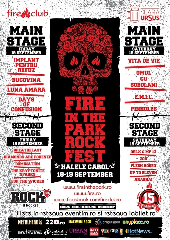 Program si reguli de acces la Fire In The Park Rock Fest, Halele Carol