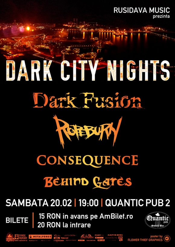 Concert Dark Fusion, Ropeburn, Consequence si Behind Gates in Quantic Pub 2
