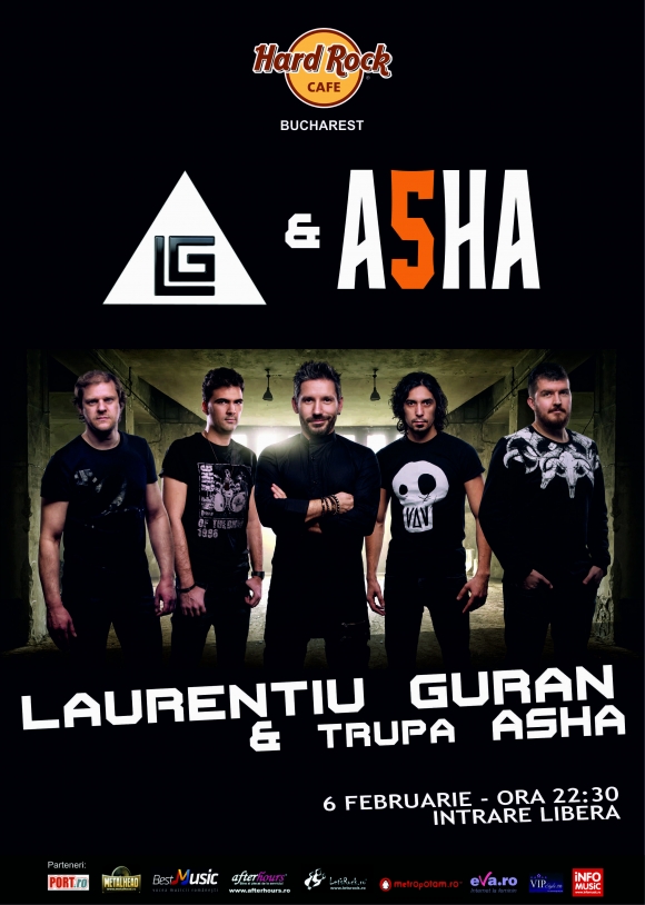 Concert Laurentiu Guran & Asha la Hard Rock Cafe, Bucuresti