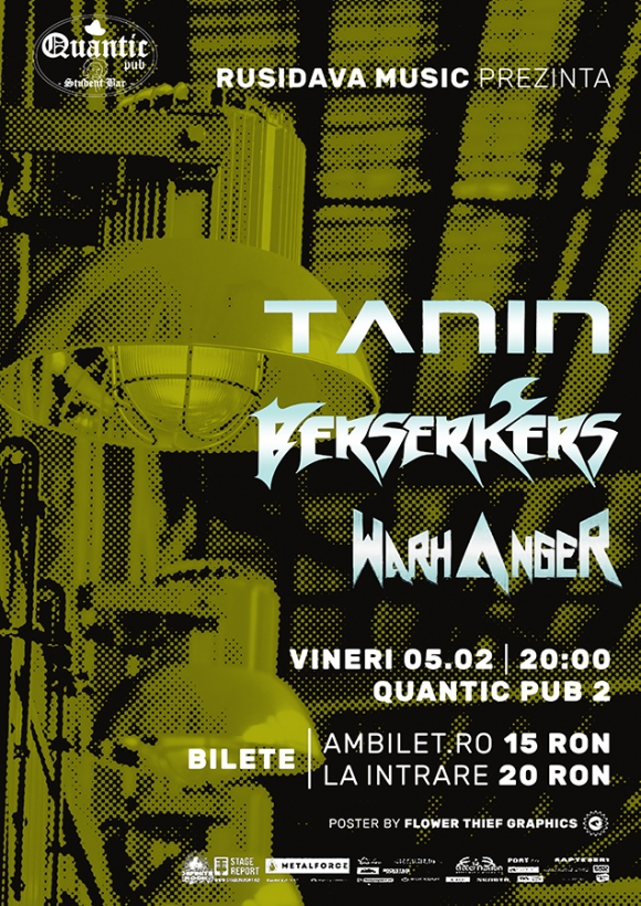 Programul concertului Tanin, Berserkers, Warhanger