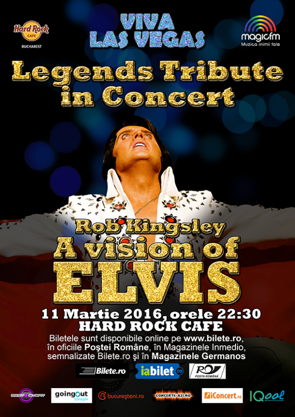 Rob Kingsley aduce din nou la Bucuresti spectacolul „A Vision of Elvis”