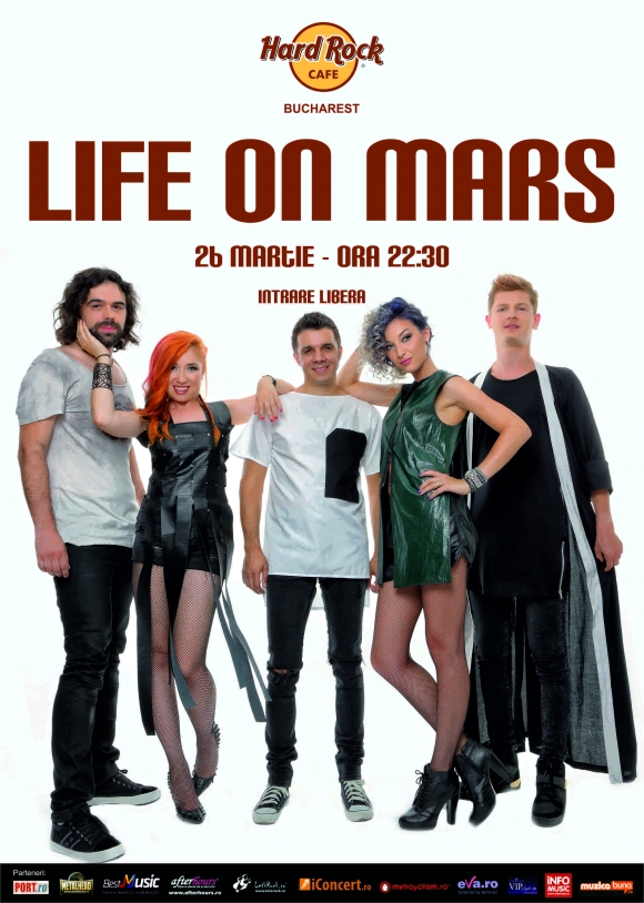 Concert LIFE ON MARS la Hard Rock Cafe, Bucuresti