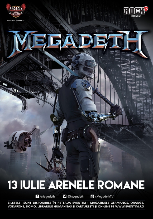 Concertul Megadeth de la Bucuresti va fi deschis de trupele Myrath si Dirty Shirt