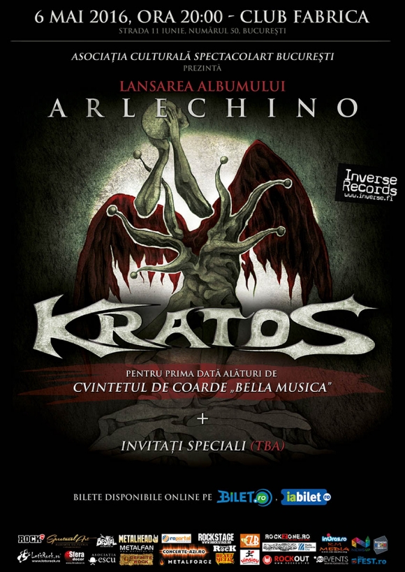 Kratos lanseaza pe 6 mai noul album: 'Arlechino'