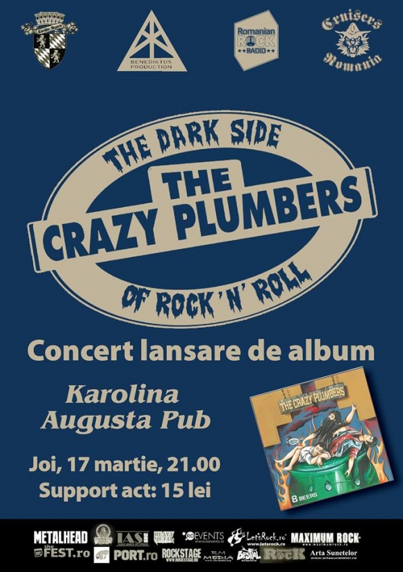 Trupa The Crazy Plumbers Lanseaza albumul 8 Beers la Cluj