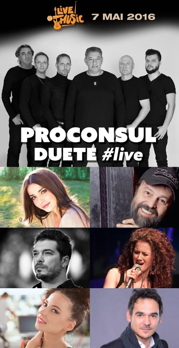 Adi Despot, Alexandra Usurelu si Ioan Gyuri Pascu se alatura concertului PROCONSUL - DUETE