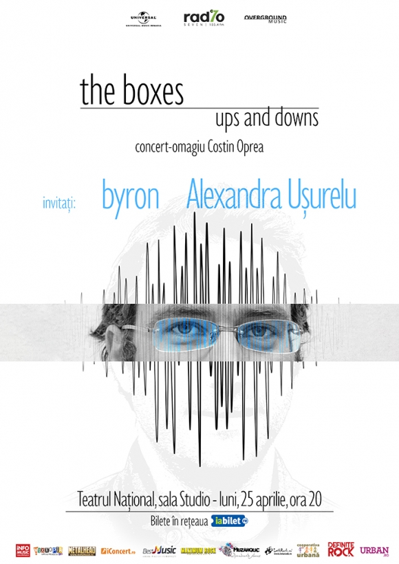 Concert-omagiu Costin Oprea la Teatrul National Bucuresti cu The Boxes, byron, Alexandra Usurelu