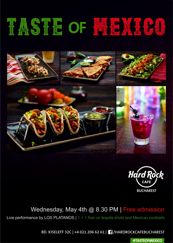 Fiesta mexicana cu Los Platanos la Hard Rock Cafe