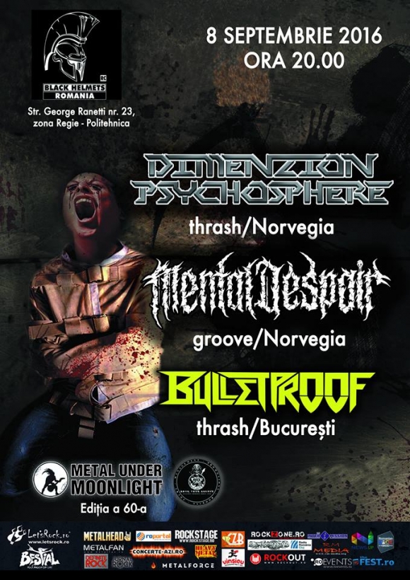 Norvegienii de la Dimenzion Psychosphere si Mental Despair canta joi la Bucuresti – programul concertului