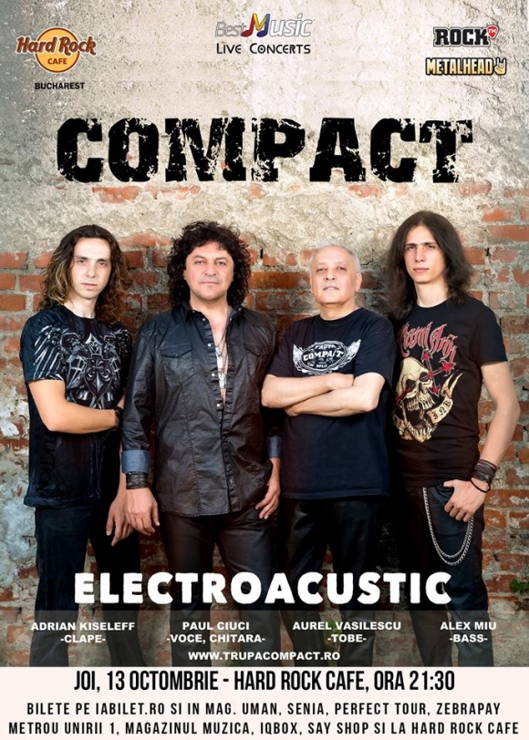 Concert COMPACT electroacustic la Hard Rock Cafe