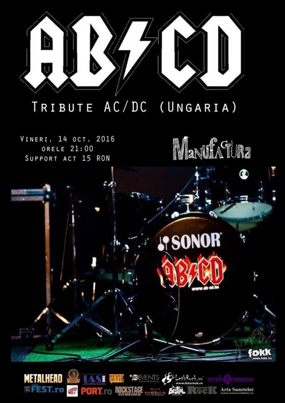 Trupa AB/CD canta la Timisoara intr-un concert Tribute AC/DC