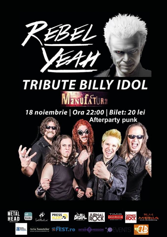 Concert Tribute Billy Idol cu maghiarii de la Rebel Yeah la Timisoara