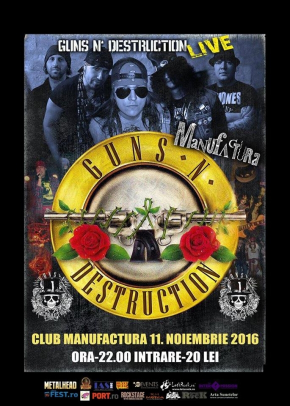 Guns N’ Destruction canta la Timisoara intr-un concert Tribute Guns N’ Roses