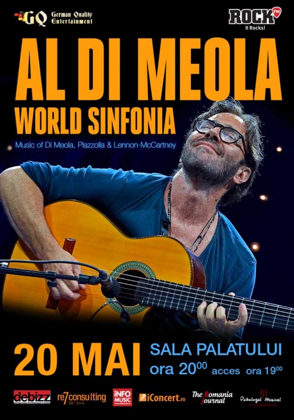 Concert Al Di Meola la Sala Palatului - World Sinfonia