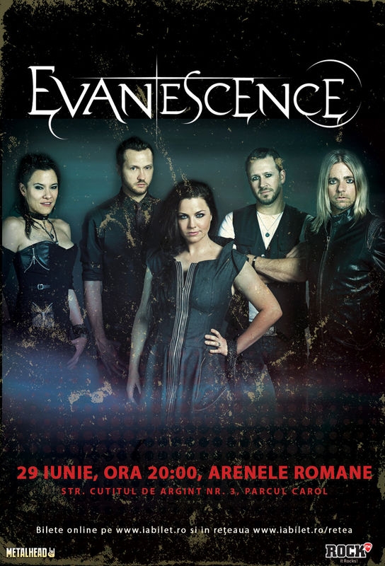 Ultima saptamana de bilete ieftine la concertul Evanescence de la Bucuresti