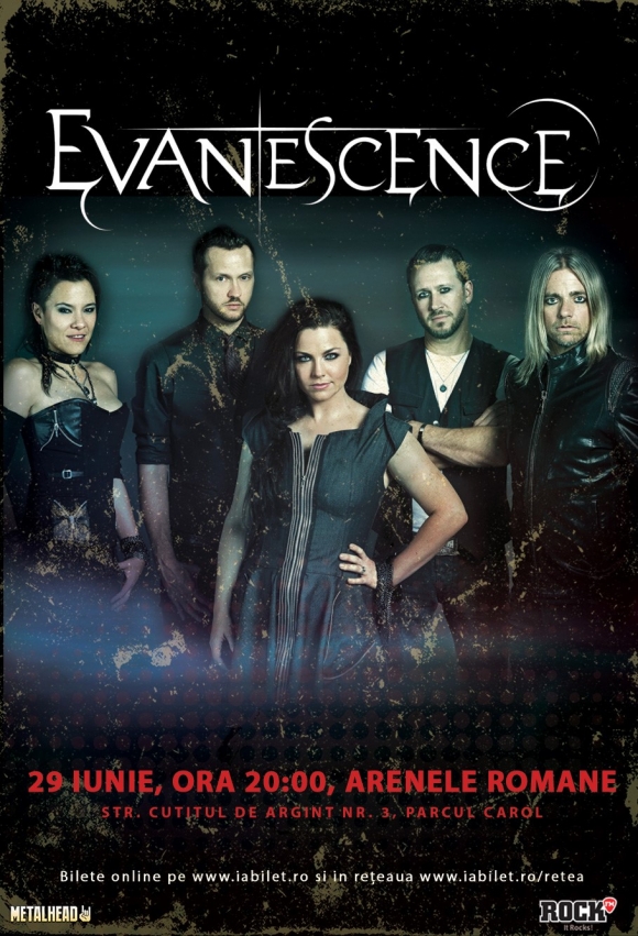 Concert Evanescence la Bucuresti: a doua categorie de bilete SOLD OUT