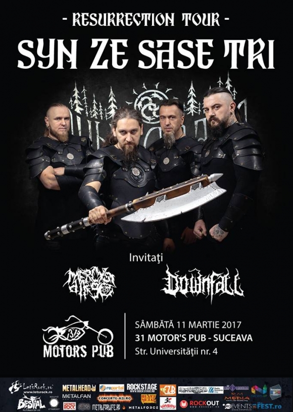 Weekend black metal cu Syn Ze Sase Tri si Downfall la Iasi, Suceava si Targu Mures